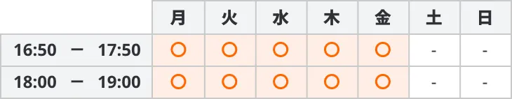 9213 久喜中央スクール 時間割 1 小学生コース