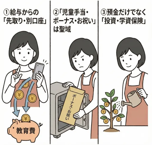 理想額を貯めた家庭に学ぶ教育資金作りの鉄則_調査結果