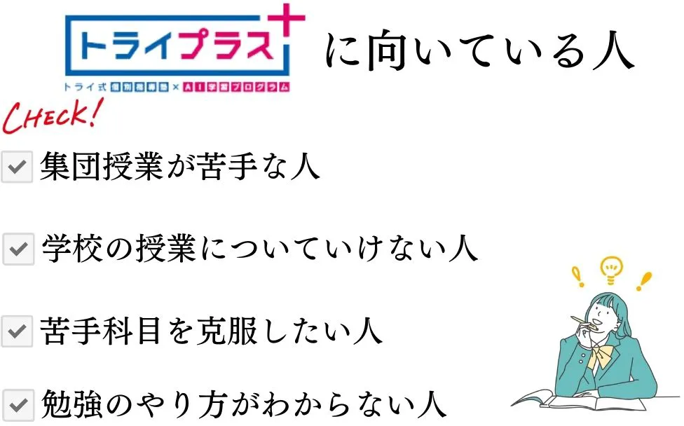 トライプラスに向いている人