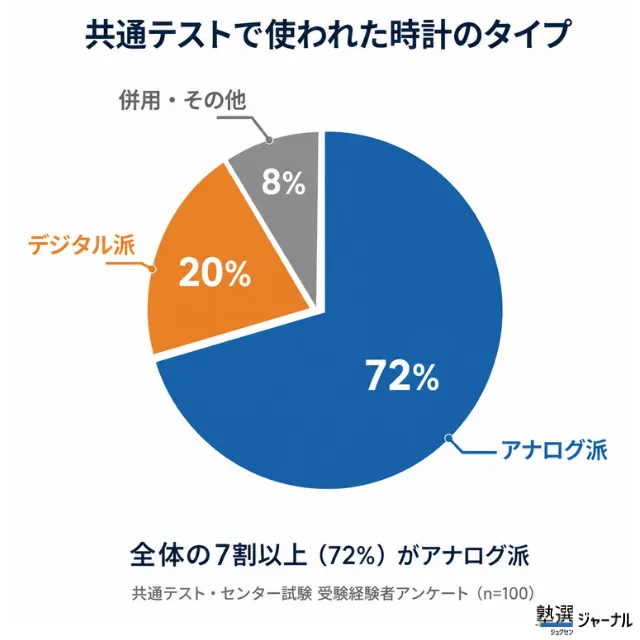 共通テストで使われた時計アンケート結果