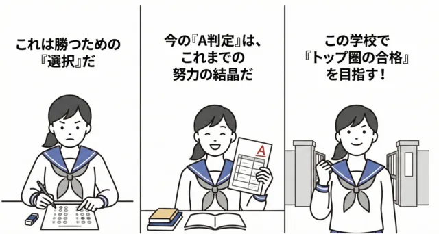 受験直前期の不安を消す3つの思考の型_志望校を変える場合