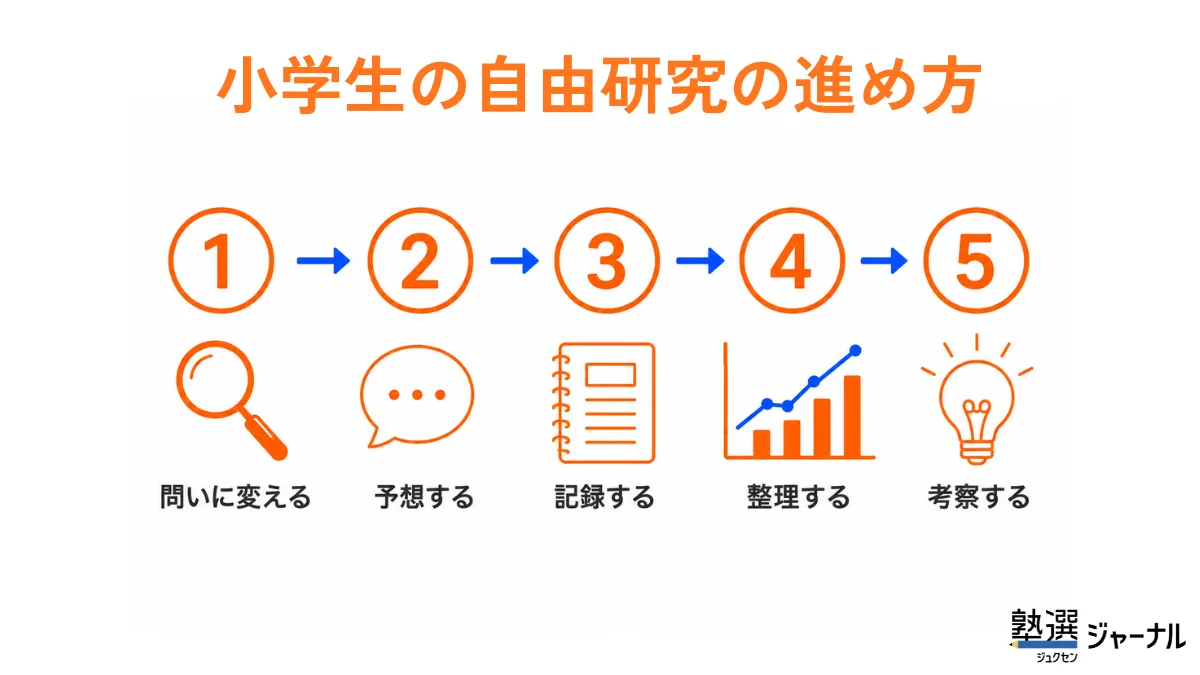 小学生の自由研究の5ステップ