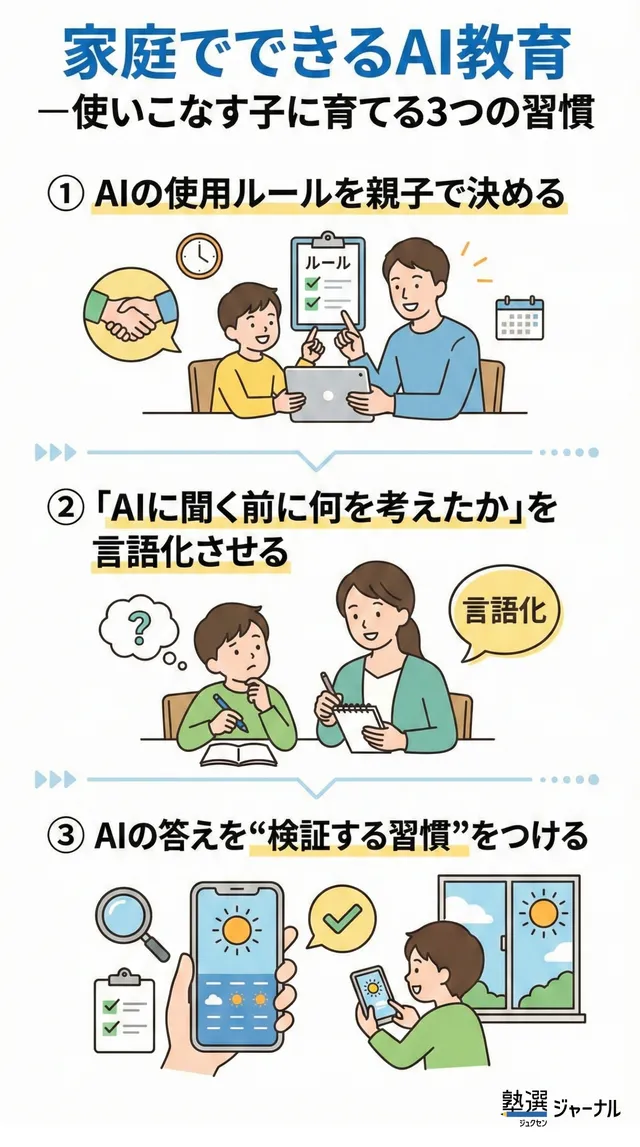 家庭でできるAI教育_使いこなす子に育てる3つの習慣