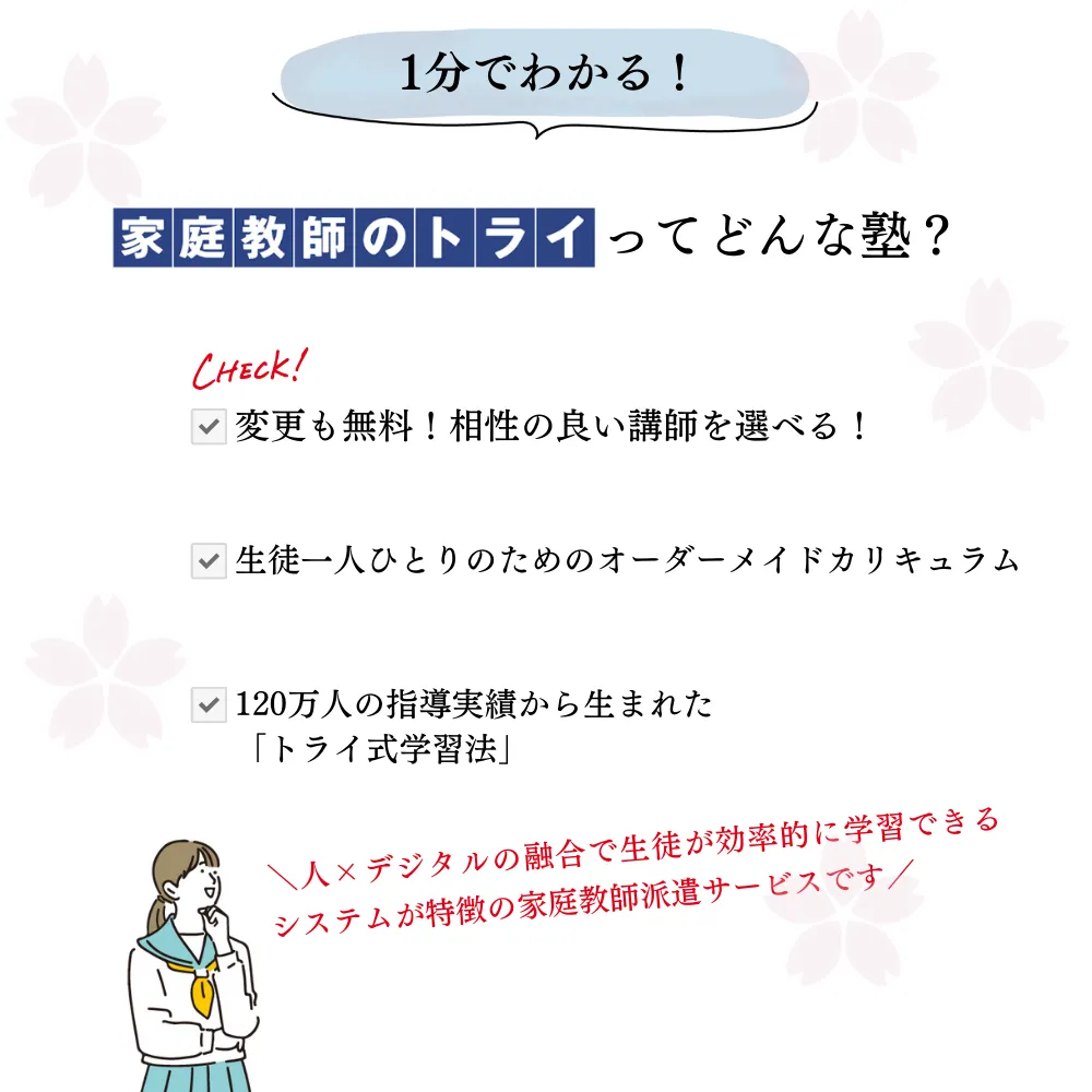 家庭教師のトライってどんな塾？