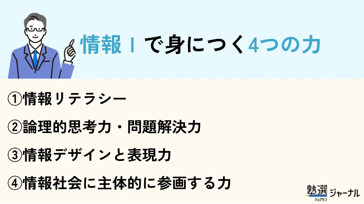 情報1で身につく4つの力