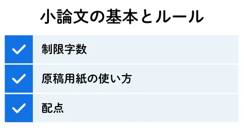 小論文の基本とルール