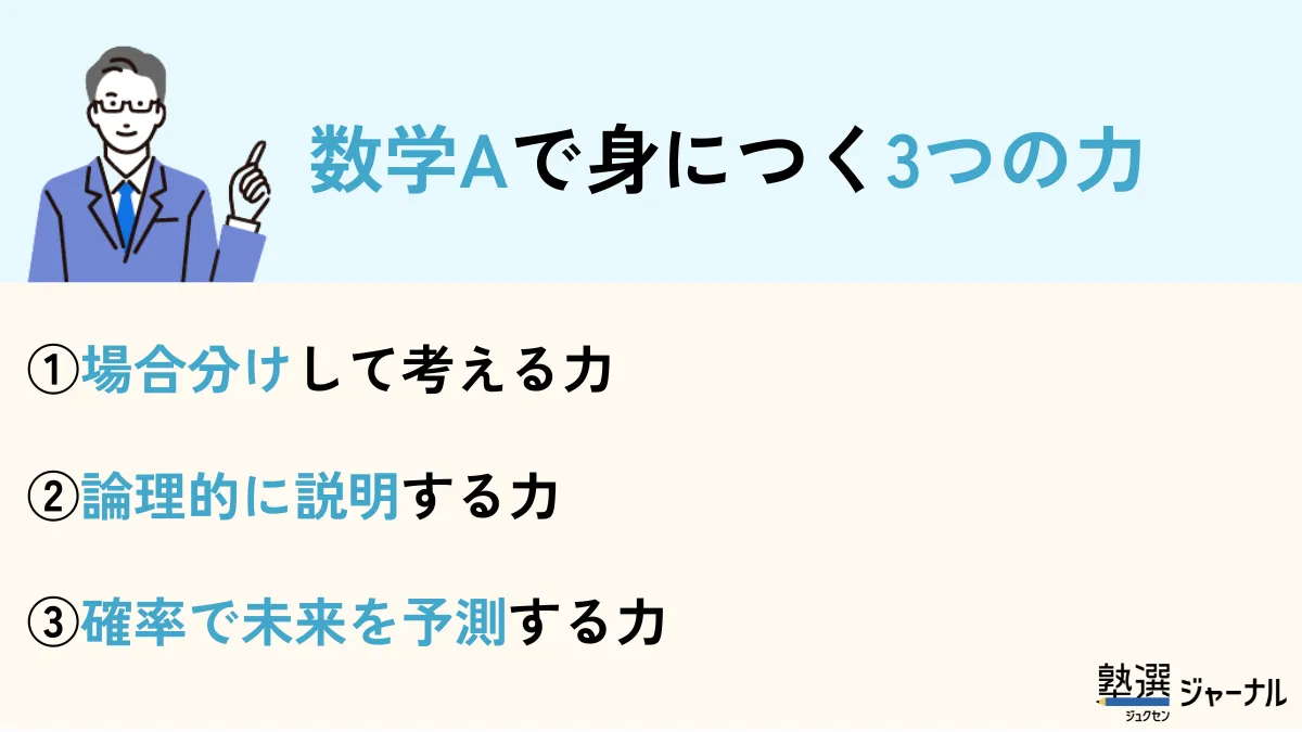 数学aで身につく3つの力