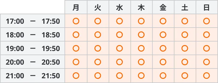9175 リザプロ 時間割 全コース共通