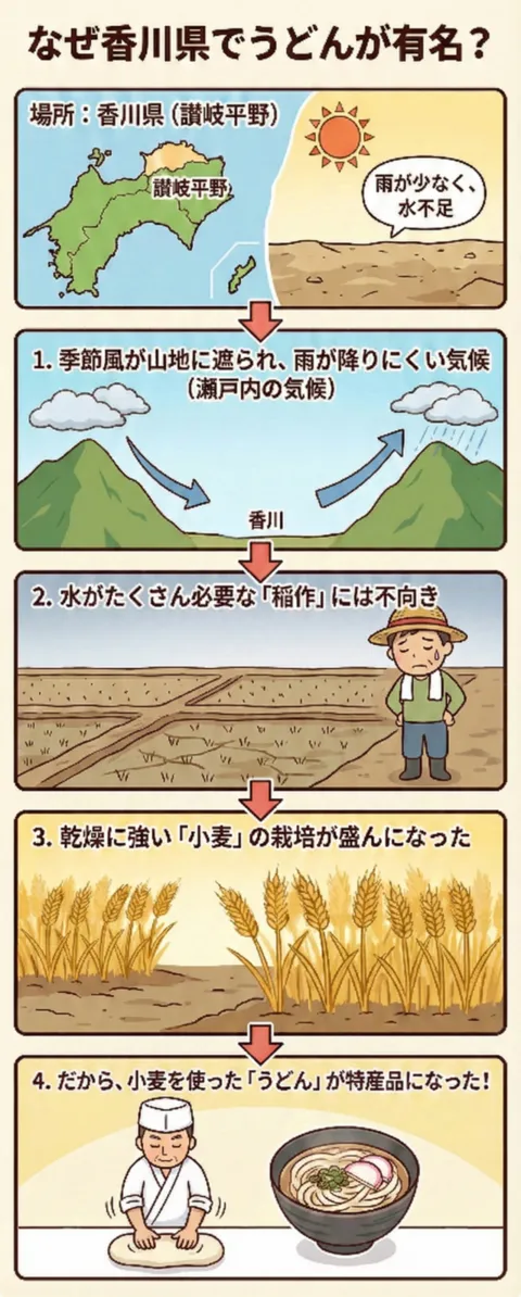 場所＋特徴＋理由でつなげて覚える実例