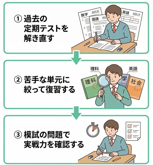 実力テスト対策の全体像