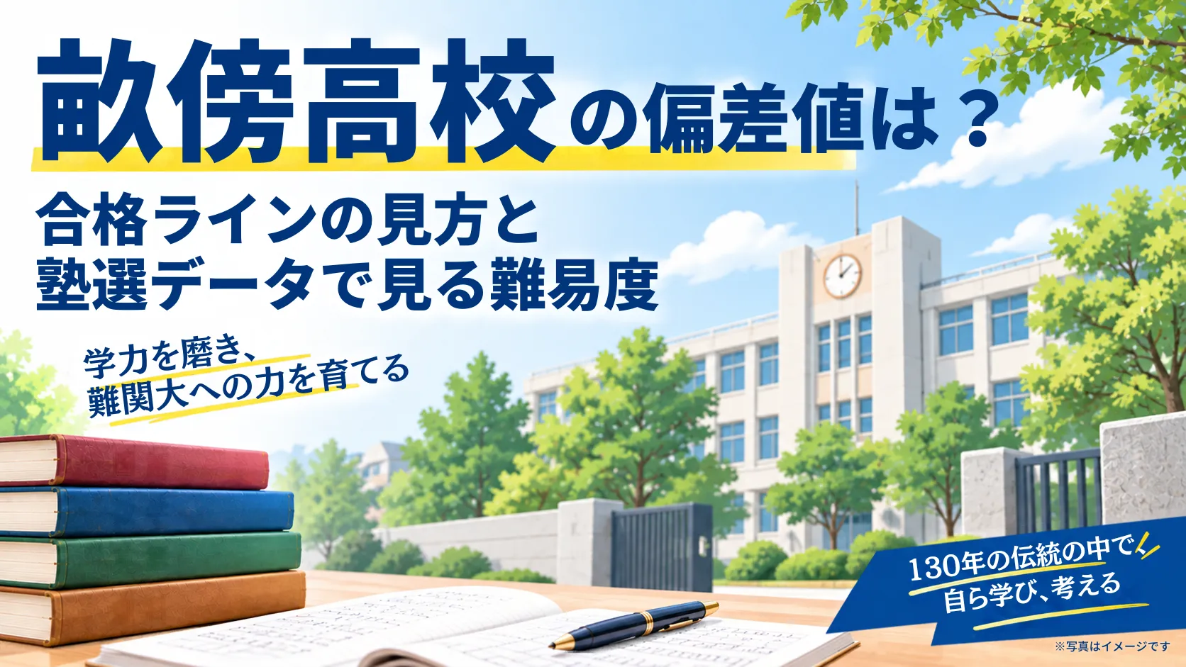 畝傍高校の偏差値は？Vもしの目標偏差値と入試制度、塾選データで見る難易度
