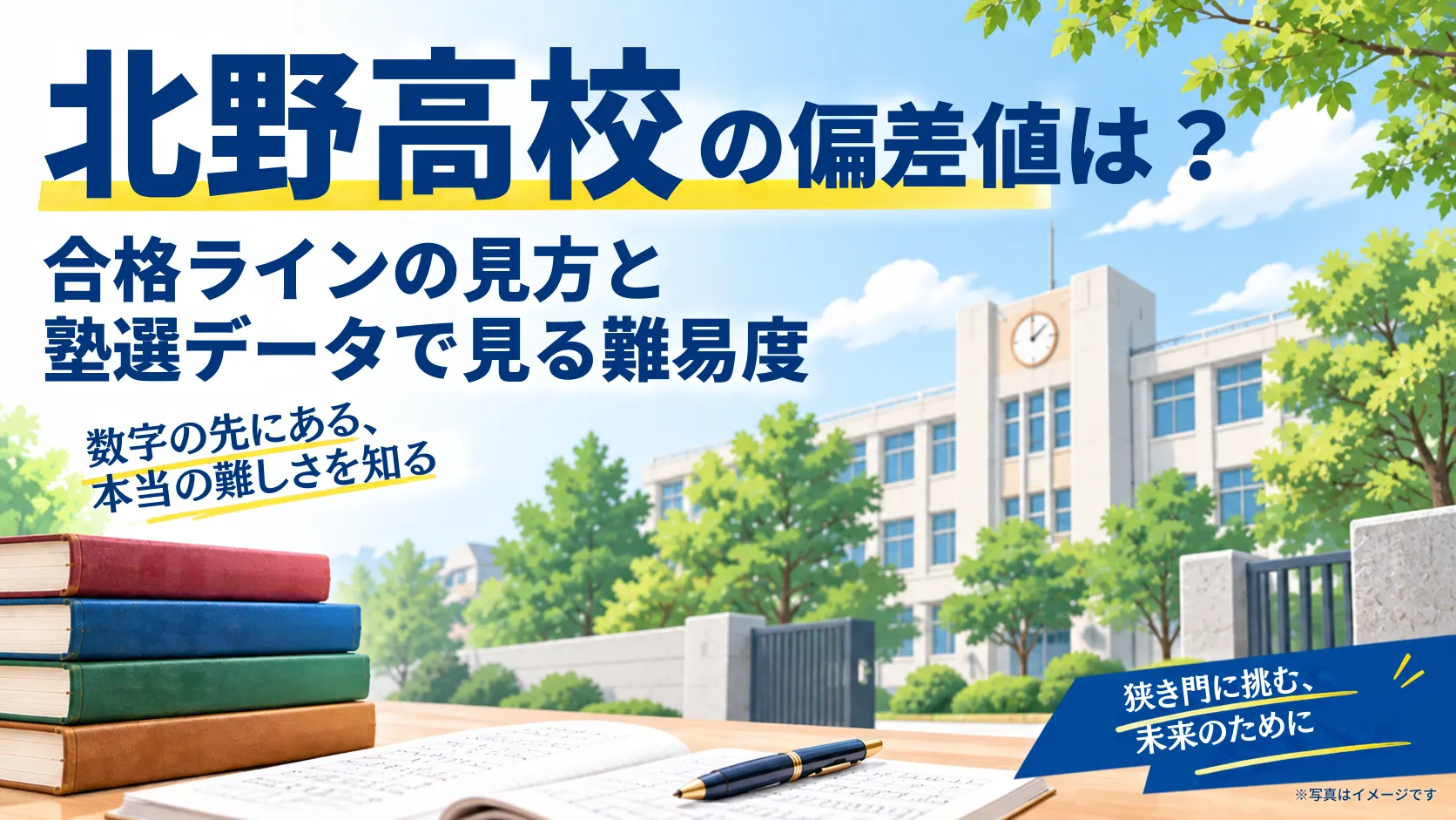 北野高校の偏差値は？合格ラインの見方と塾選データで見る難易度