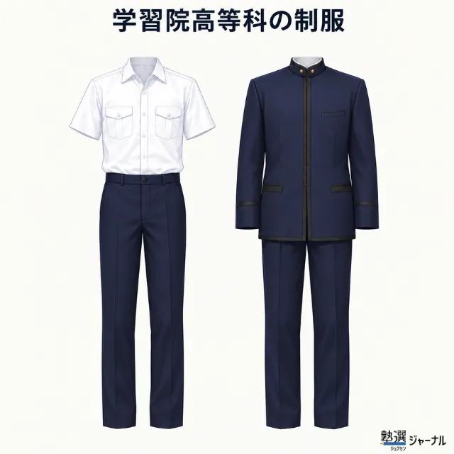 学習院高等科の制服は伝統ある濃紺の詰襟スタイル