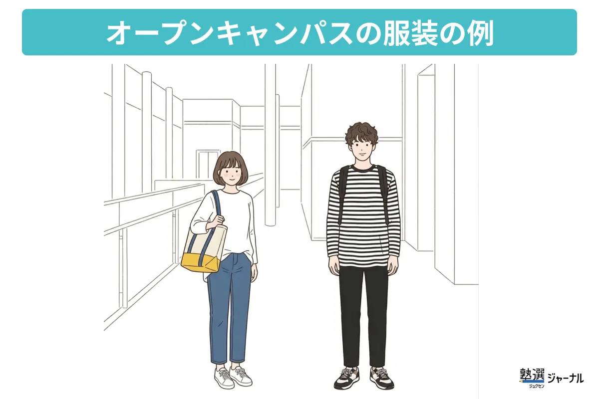 オープンキャンパスの服装例