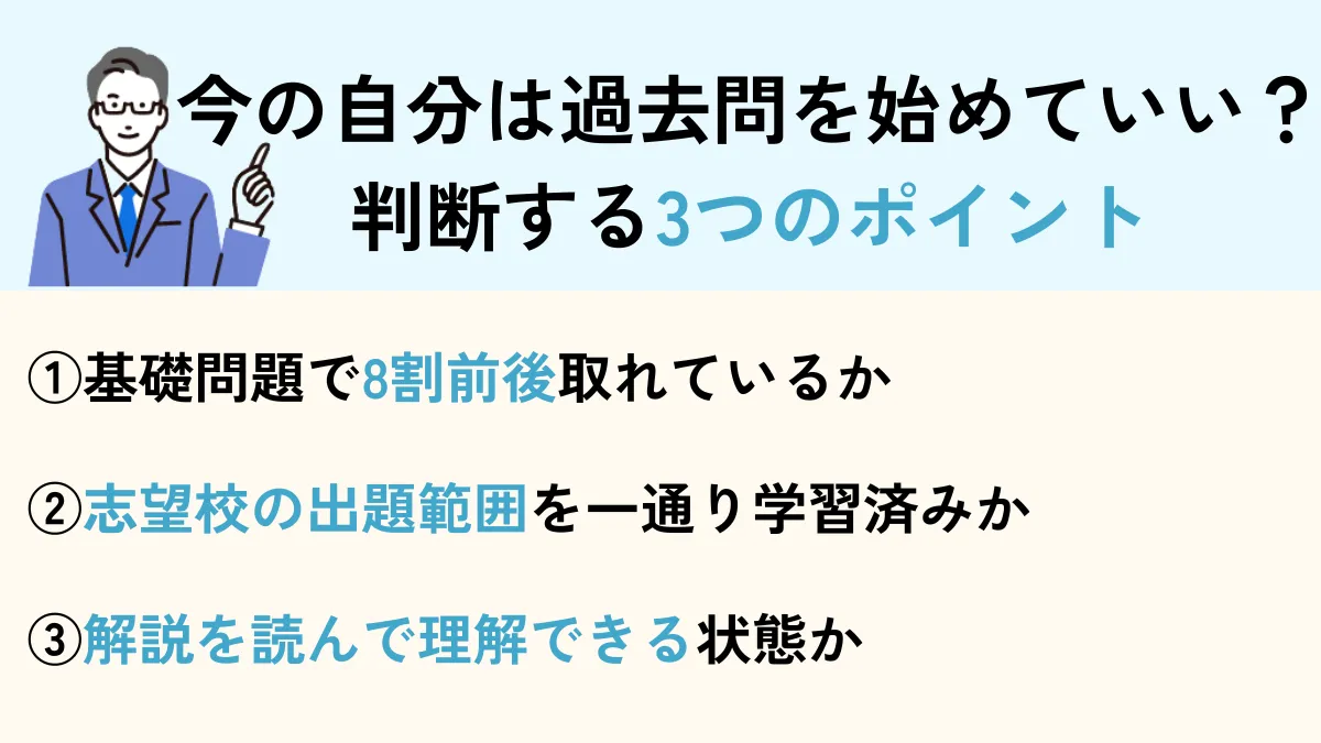 大学受験の過去問を始めるポイント