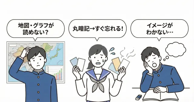 中学生が地理の勉強を苦手になる理由