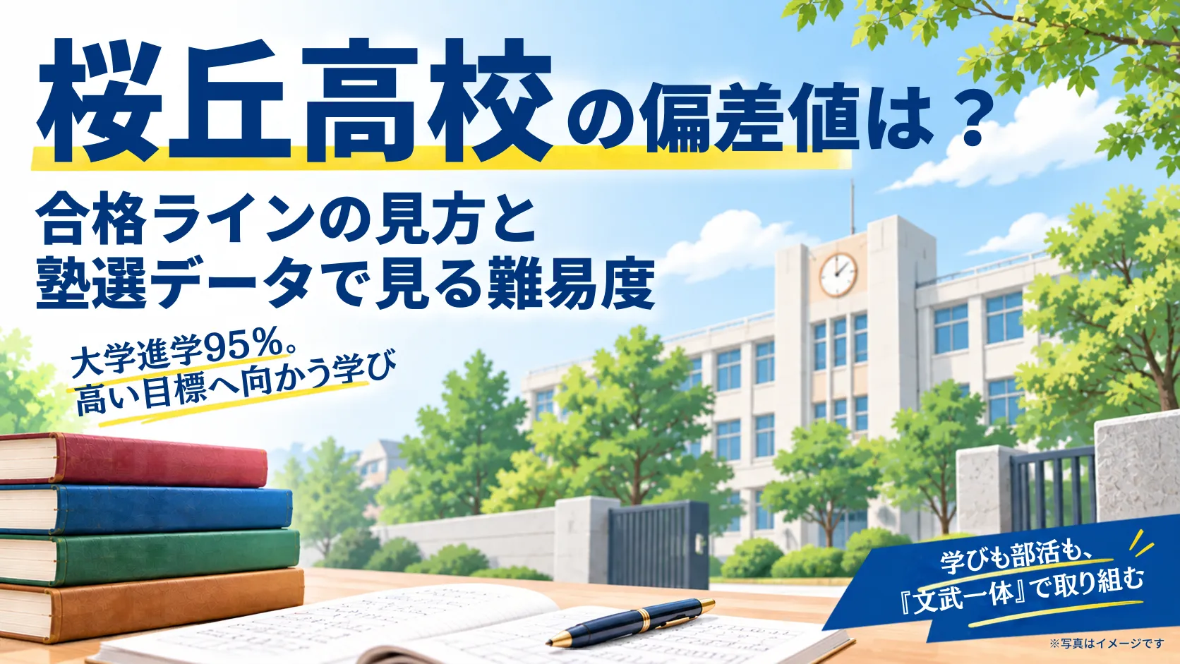 桜丘高校の偏差値は？合格ラインの見方と塾選データで見る難易度