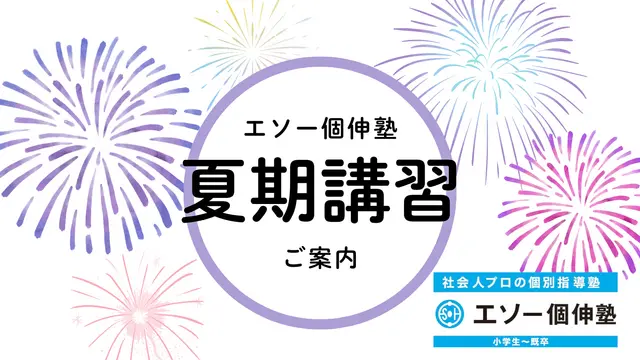 1972 社会人プロの個別指導塾 エソー個伸塾 夏期講習2026