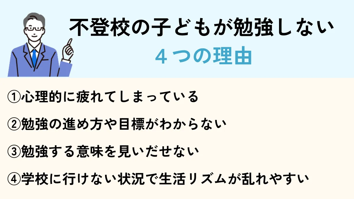 不登校の子どもが勉強しない理由