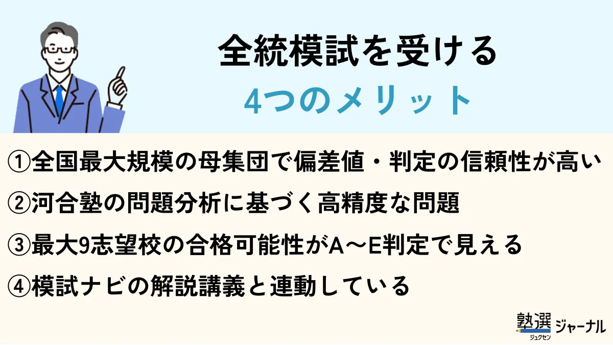 全統模試のメリット