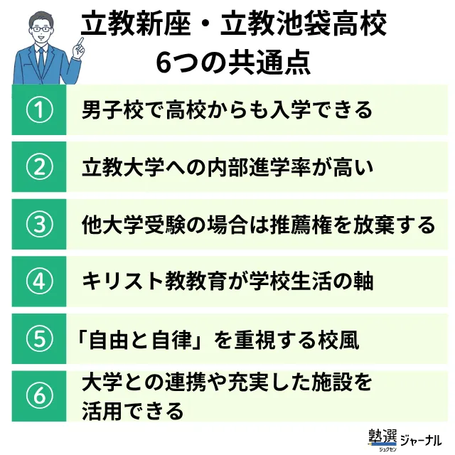 立教新座高校・立教池袋高校の6つの共通点
